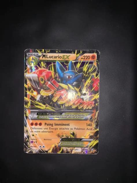 CARTE POKÉMON 113 111 Méga Lucario EX 220 PV SECRETE ULTRA RARE XY03