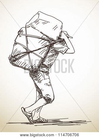 Nepali Man Carries Vector Photo Free Trial Bigstock