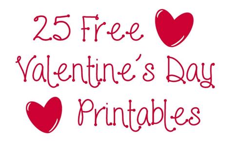 Free Valentine Day Printables