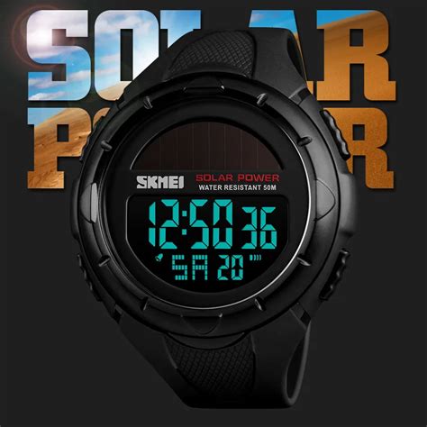 Skmei Solar F R Power Umwelt Alarm M Nnliche Uhr Reloj Hombre M Nner