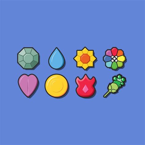 Kanto Badges : r/pokemonGALAR