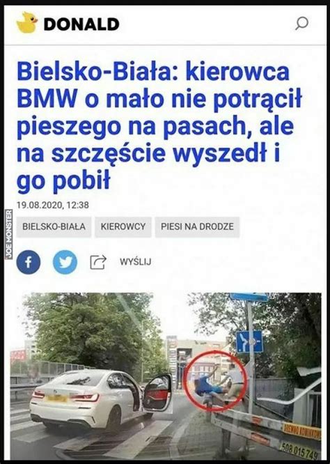 Kierowca BMW nie odpuścił do samego końca Joe Monster