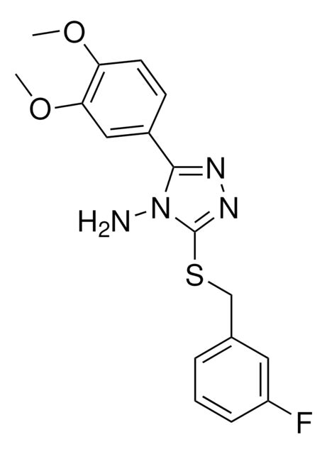 3 3 4 DIMETHOXYPHENYL 5 4 FLUOROBENZYL THIO 4H 1 2 4 TRIAZOL 4