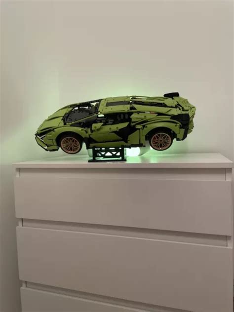 LEGO TECHNIC LAMBORGHINI Sián FKP Premium 3D Print Display Mount Name