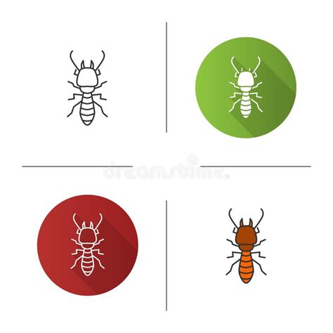 Termite Linear Icon Stock Vector Illustration Of Concept 197064907