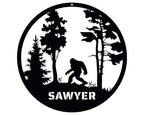 Personalized Bigfoot Sasquatch Metal Signs Indoor Outdoor Tms1359 Tom