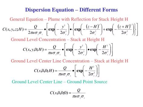 PPT - Dispersion Equation – Different Forms PowerPoint Presentation, free download - ID:20091