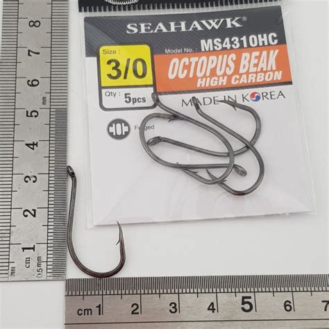 Size Seahawk Ms Hc Octopus Beak High Carbon Fishing Hook