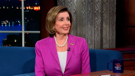 The Late Show Colbert S08E15 Nancy Pelosi Armando Iannucci