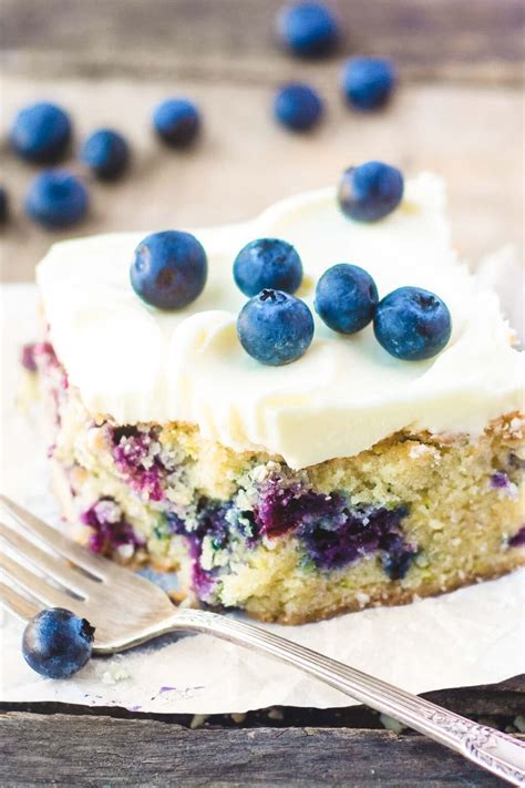 Blueberry Zucchini Cake With Lemon Buttercream