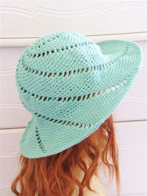 Crochet Sun Hat Pattern Crochet Hat Pattern Crochet Brimmed Hat