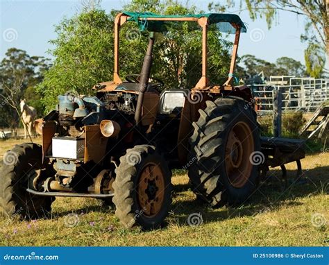 Vintage Australian Tractor Agriculture Australia Stock Photo Image Of