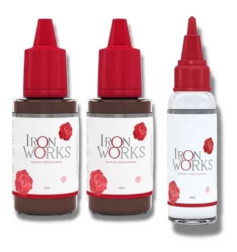 Kit 2 Pigmentos Iron Works 15ml 1 Diluente Iron Works 15ml