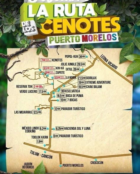 Ruta De Los Cenotess Instagram Post El Mapa De La Ruta De Los