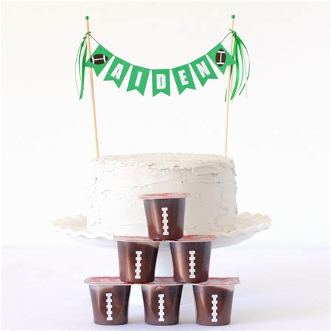 Football Cake Topper | Cake Toppers by Avalon Sunshine