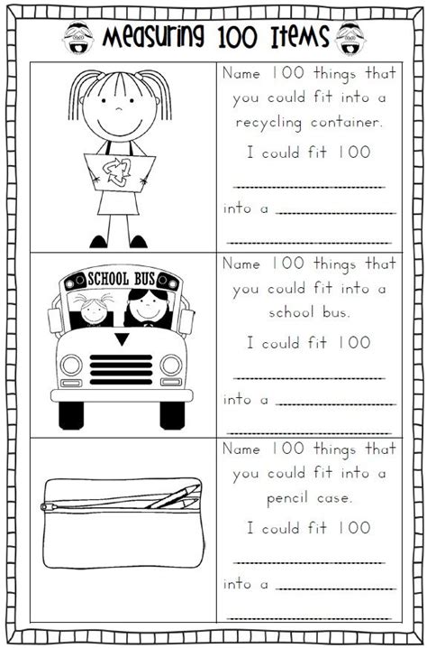 100th Day Of School Printables First And Second Grade 100th101st