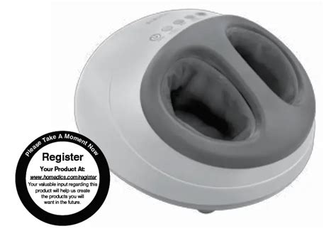 Homedics Fms H Shiatsu Air Pro Foot Massager With Heat Instruction