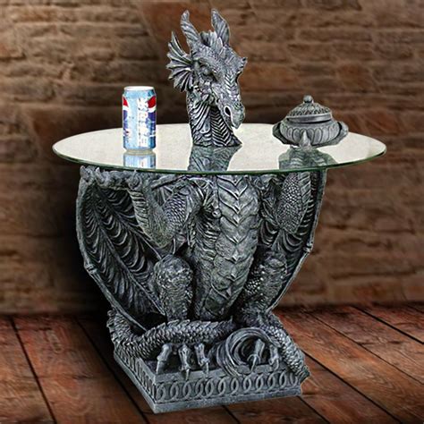 Dragon Table With Glass Top