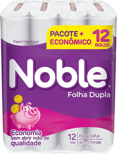 Noble Papel Higi Nico Folha Dupla Neutro Rolos De M Amazon