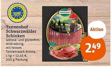 Tannenhof Schwarzwälder Schinken Angebot bei Tegut