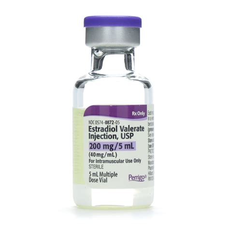 Estradiol Valerate Injection 40 Mgml Multiple Dose Vial 5 Ml Each