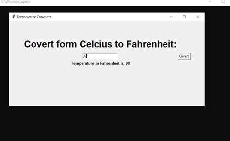 Temperature Converter In Python With Source Code Source Code And Projects