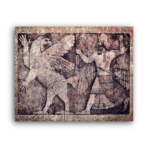 Printable Marduk And Tiamat Akkadian Myth Ancient Sumerian Art