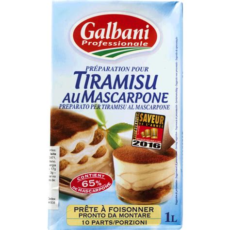 Tiramisu Uht Preparation with Mascarpone GALBANI | Admac Ltd