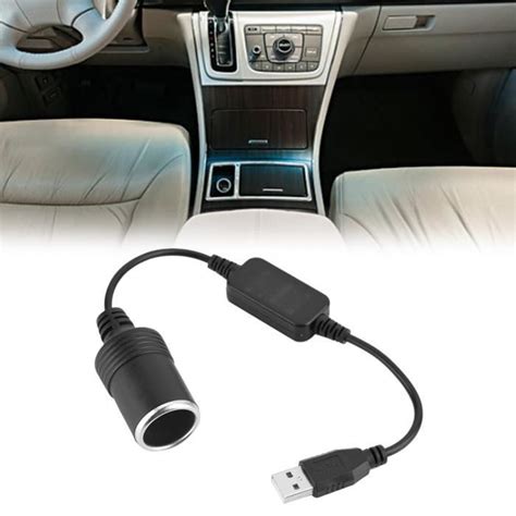 Adaptateur Usb Vers Allume Cigare Prise Allume Cigare De Voiture V