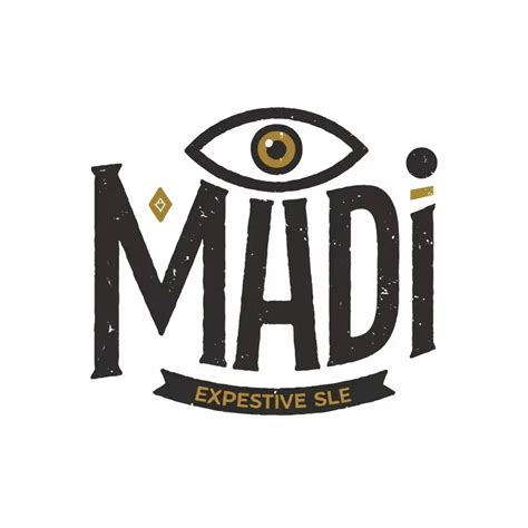 Logo Design For Madi Expressive Eye Symbolizing Individuality In The