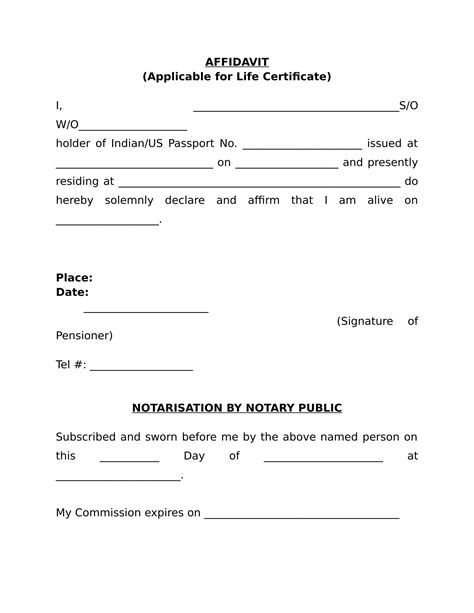 Free 22 Sample Affidavit Forms In Pdf Ms Word Excel