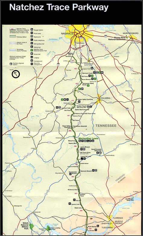 Natchez Trace Parkway Map And Guide - Maps : Resume Template ...