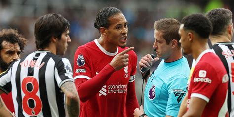 Van Dijk Charged With A Breach Of FA Rules After Newcastle Red Card