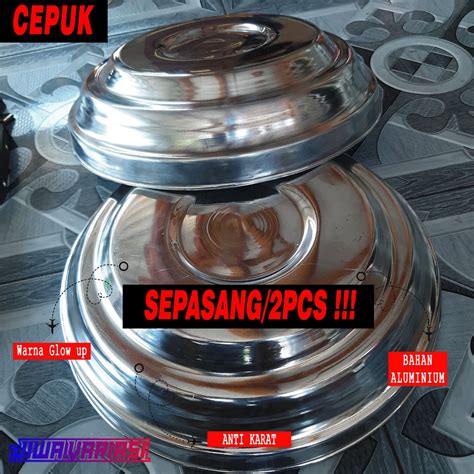 Jual SEPASANG 2PCS WILDOP DEPAN TRUK MODEL CEPUK ALUMINIUM CHROME ANTI