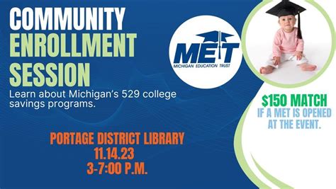 Portage Community Enrollment Session , Portage District Library ...