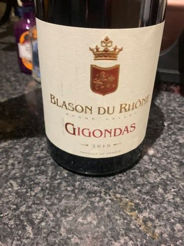 2019 Blason du Rhône Gigondas Vivino US