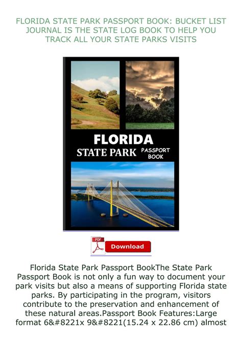 [ebook] Read Florida State Park Passport Book Bucket List Journal Is The State By