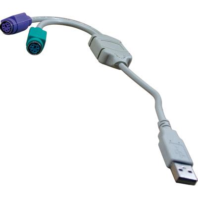 Adaptador usb a macho a 2 ps2 ps 2 hembra mini din para teclado y ratÓn