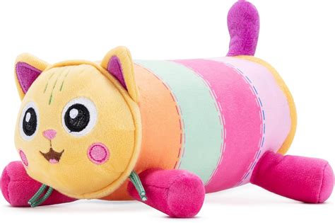 posh paws gabbys dollhouse  cm pillow cat plush soft toy
