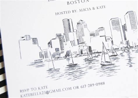 Boston Skyline Drawing at PaintingValley.com | Explore collection of ...