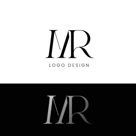 Dise O De Logotipo De Letra Inicial Mr Vector Premium