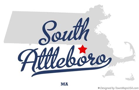 Map of South Attleboro, MA, Massachusetts