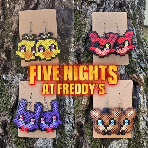 Fnaf Perler Beads Fuse Bead Keychains Handmade Pixel Art 47 Off