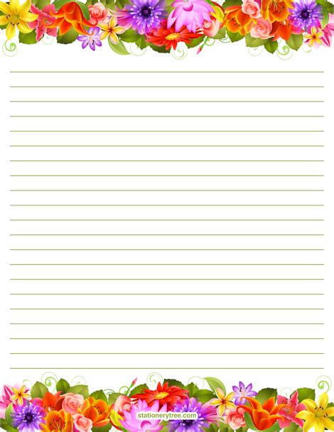 Printable Spring Stationery