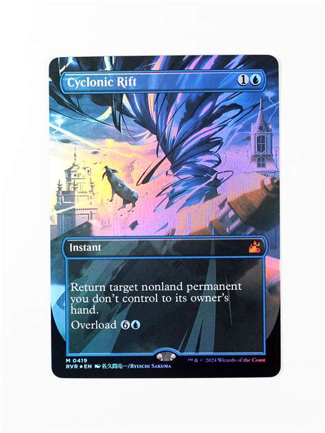 Cyclonic Rift Rvr Foil From Ravnica Remastered Rvr Mtg Proxy