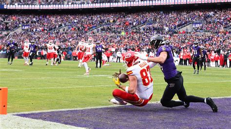 TOUCHDOWN: Quarterback Patrick Mahomes delivers a perfect ball to tight ...