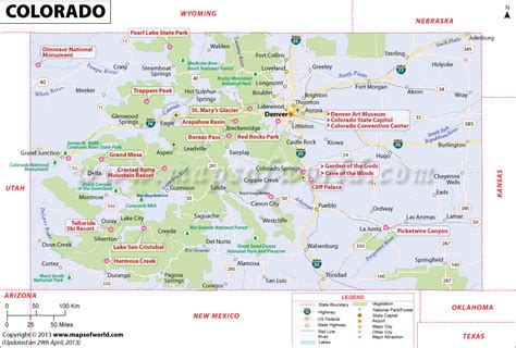 √ Printable Map Of Colorado National Parks