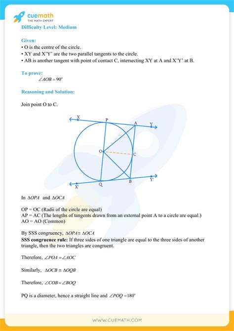 Ncert Solutions Class 10 Maths Chapter 10 Circles Access Free Pdf