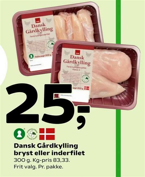 Dansk G Rdkylling Bryst Eller Inderfilet Tilbud Hos Coop