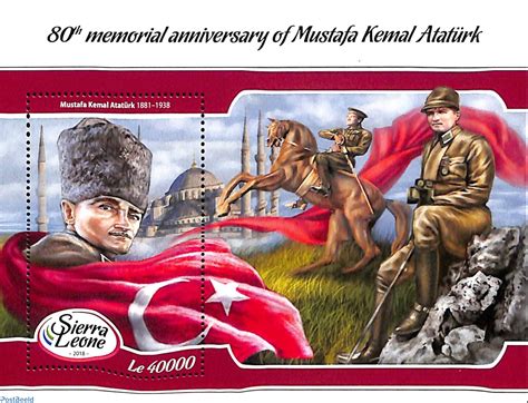 Stamp Sierra Leone Th Memorial Anniversary Of Mustafa Kemal